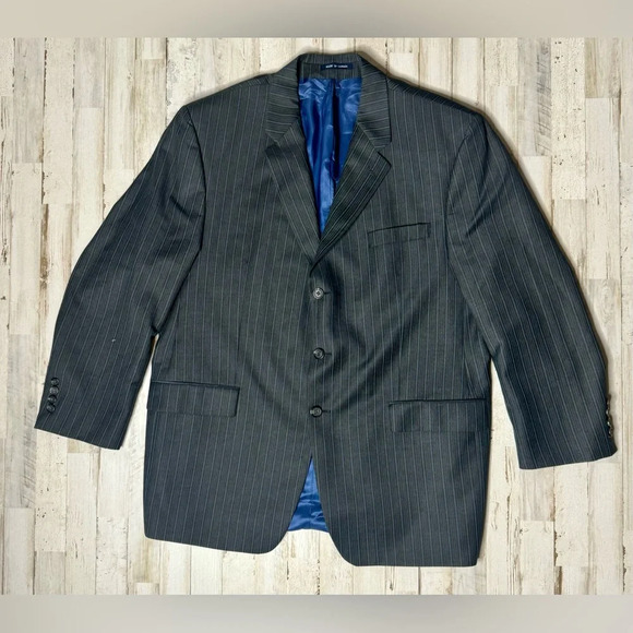 Ralph Lauren Other - Lauren Ralph Lauren Blazer Jacket Men's 46R Black Classic Stripe Read